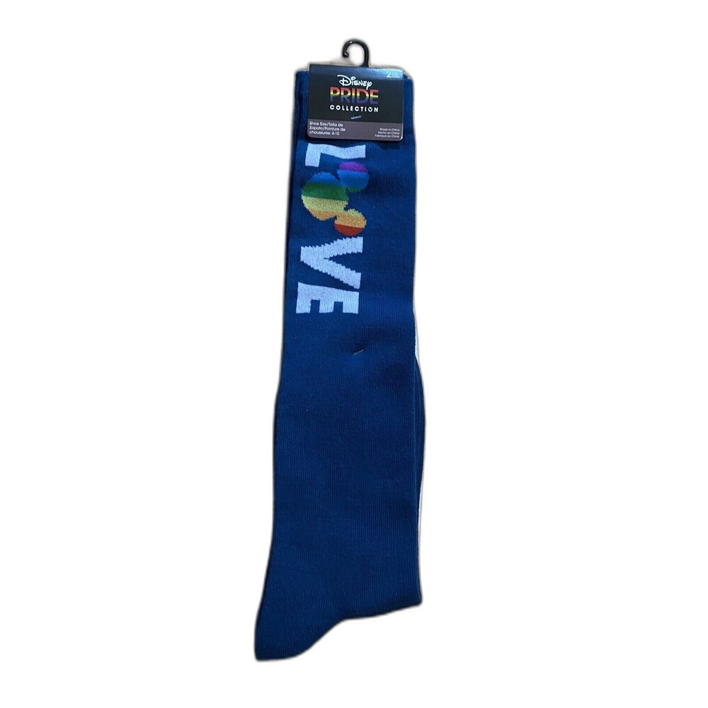 Disney Pride Mickey Mouse Women's Knee High Socks (2 Pairs)